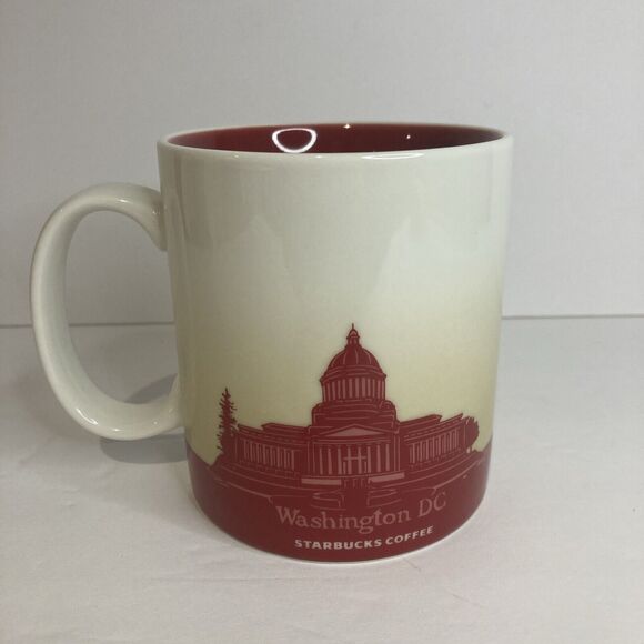 Starbucks Washington DC 2009 Collector Series Coffee Tea Mug Monument Capitol - Picture 3 of 8